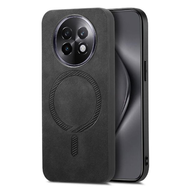 Magnetic Slim Case for Realme 13 Pro 5G with Camera Guard & Anti-Scratch Back Black