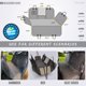 thumbnail image 5 of Funda de asiento para perros Vailge impermeable con ventana de malla para asiento trasero de coche, 5 of 8