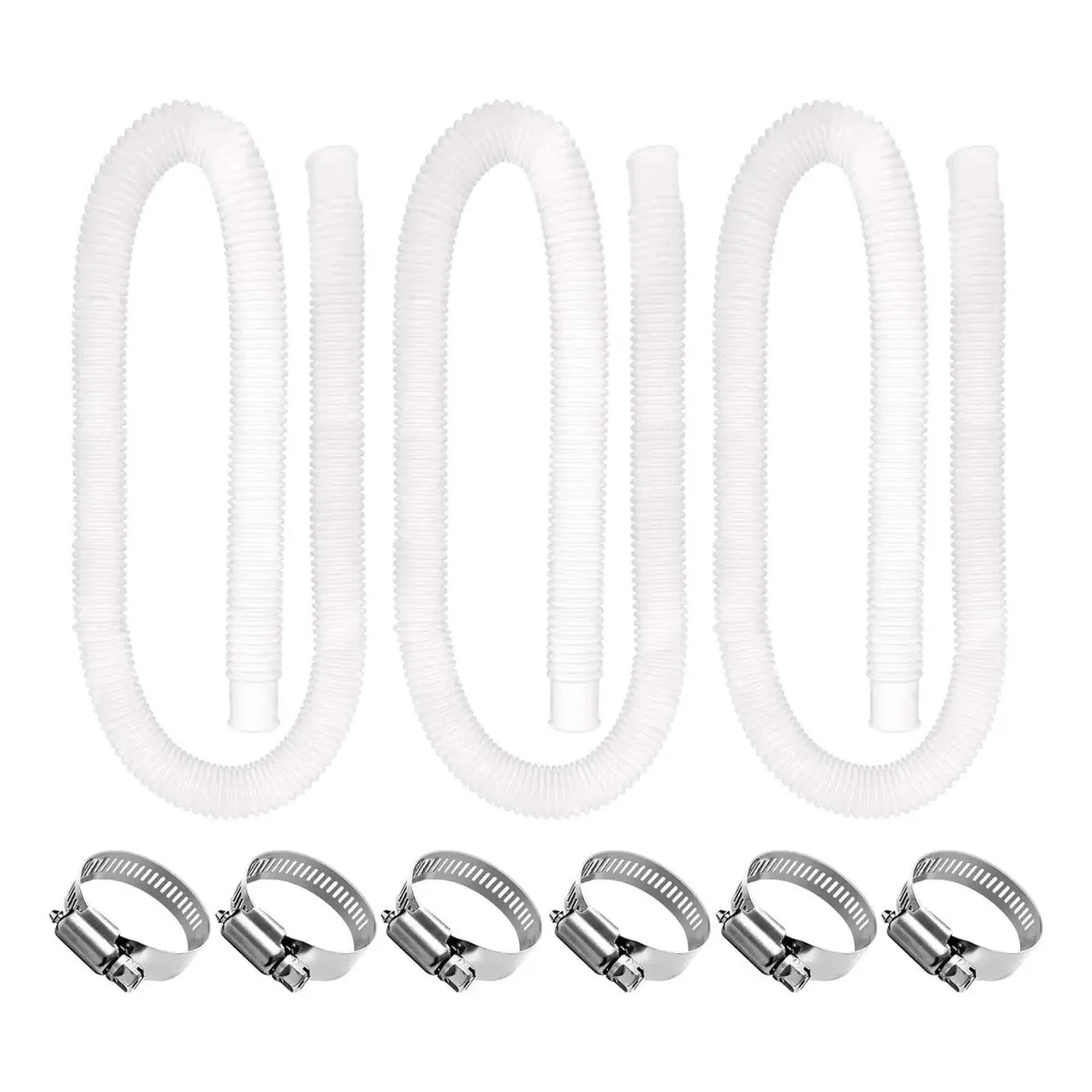 Genérica - 3pcs Manguera Filtro Piscina Compatible Intex Bestway Universal 1.5m×3