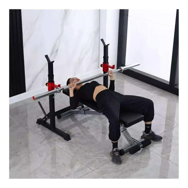 Rack Squat Sentadillas Ajustable Barra Pesas Pre Y Olimpica negro