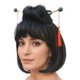thumbnail image 3 of Peluca Witty Emporium Geisha Bob Corto Negro con Accesorios, 3 of 6
