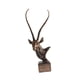 thumbnail image 5 of Escultura De Cabeza De Antílope, Adorno Moderno Y Creativo Para Dormitorio, Porche O Chimenea, Bronce., 5 of 5