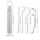 thumbnail image 1 of 304 Stainless Steel Dental Floss Set Key Chain Toothpick Dental Remover Set Portable Storage Cartridge Oral Cavity Dental Cleaning Tool, 1 of 4