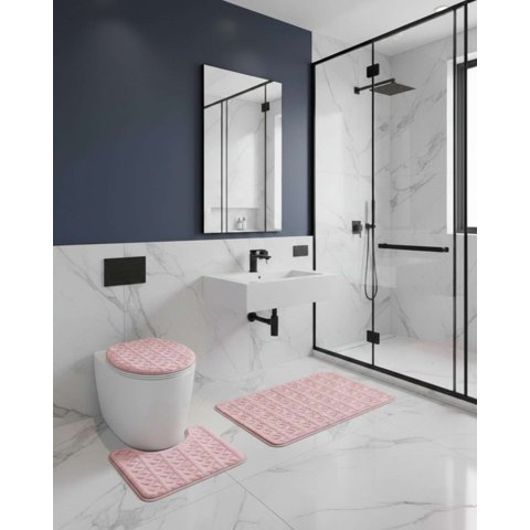 Mylhogar - Juego De Alfombras De Baño 3 Piezas Suaves Y Absorbentes