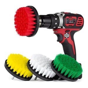 Master Prox - Set 4 Cepillo Taladro Tapiz Limpieza 4 Pulgadas