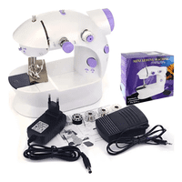 Genérico - Mini Máquina De Coser Eléctrica Portátil Para Ropa Con Pedal