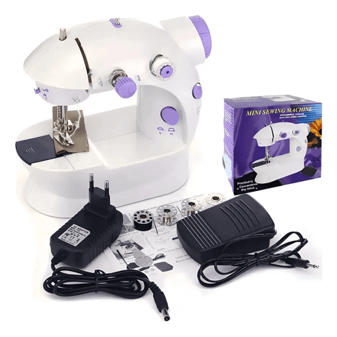 Genérico - Mini Máquina De Coser Eléctrica Portátil Para Ropa Con Pedal