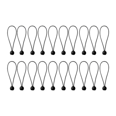 Ioensy - 20X Bolas De Cuerda Elástica Correa Elástica Multifuncional Para Toldo De Patio Doméstico 30Cm
