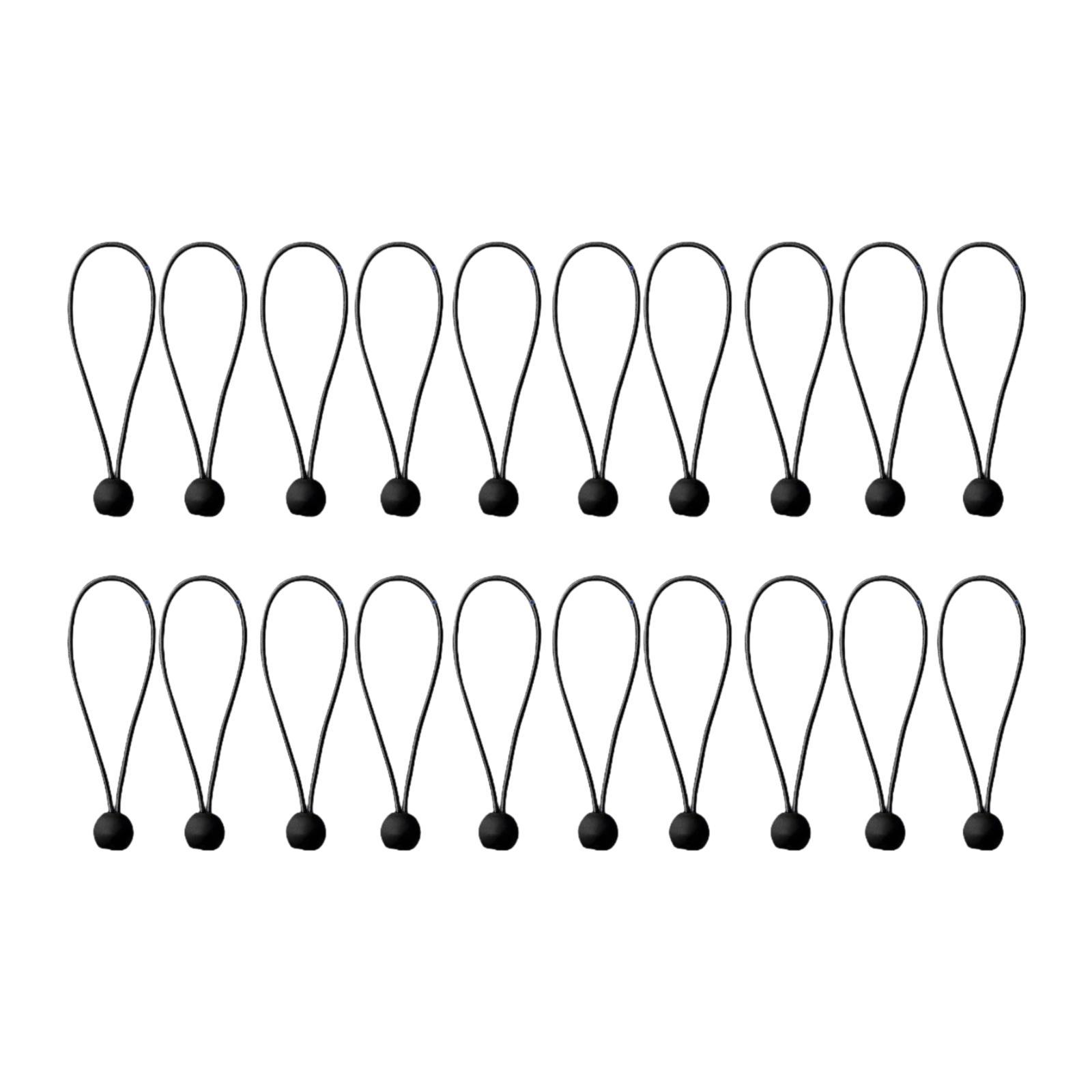 Ioensy - 20X Bolas De Cuerda Elástica Correa Elástica Multifuncional Para Toldo De Patio Doméstico 30Cm