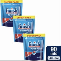 Pack X 3 Detergente Lavavajillas Tabletas Finish Power 30 Unid