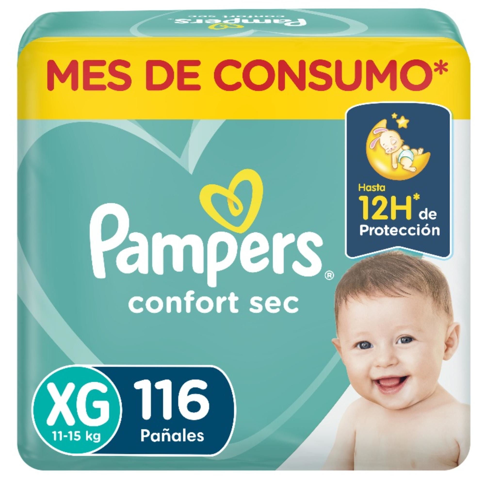 Pañales Desechables Pampers Confort Sec Talla Xg