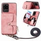 thumbnail image 1 of Funda Tipo Cartera con Correa Cruzada para Samsung Galaxy S20 Ultra Protección Contra Golpes Rosa, 1 of 5