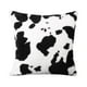 thumbnail image 2 of Patrón De Vaca Impreso 18x18 Pulgadas Funda De Almohada Funda De Cojín Durable Negro, 2 of 3