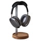 thumbnail image 1 of Soporte para auriculares de madera de nogal muso con base de almacenamiento, 1 of 6