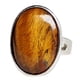 thumbnail image 2 of Anillo de dedo de la boda de piedras preciosas naturales ovales de cristal ajustable banda amarilla, 2 of 3