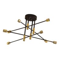 Magideal - Lámpara De Techo Moderna Sputnik, Lámpara De Iluminación Industrial Para Dormitorio 8 Luces