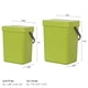 thumbnail image 3 of Bote de basura de pared EKO Puro de 5 l/1.32 galones con tapa verde, 3 of 7