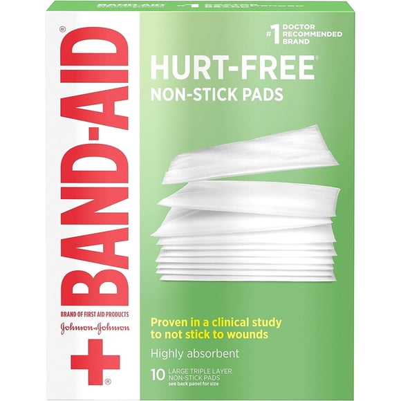 Band-Aid Primeros Auxilios Almohadillas Antiadherentes Grandes Paquete de 7