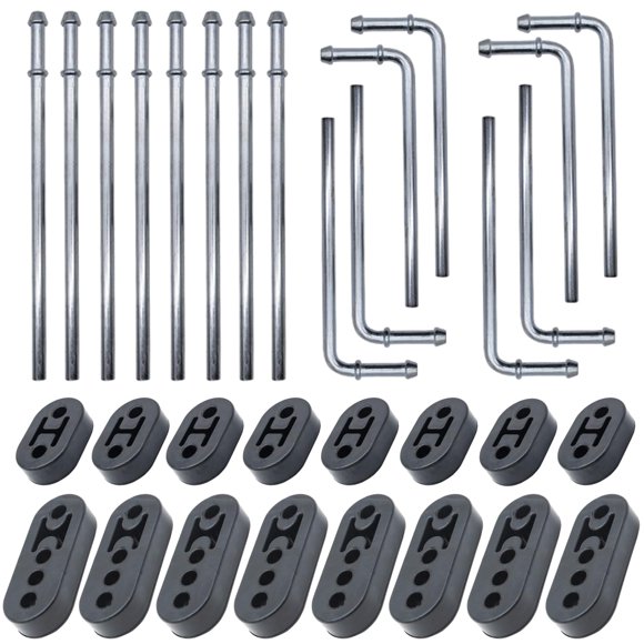 Kit de 32 piezas de colgadores de escape Ganluuree, varilla de 10 mm