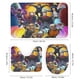 thumbnail image 3 of Justicia Joven-theme 4-Piece Shower Curtain Set with Rugs, Waterproof Bathroom Decor Set Includes Bath Mat, U-Shaped Rug, Toilet Lid Cover and Curtain with Hooks, 3 of 6