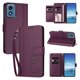 thumbnail image 2 of Funda Cartera Trébol para Motorola Moto G Play 2024 4G con Ranuras Tarjetas y Carga Inalámbrica Violeta, 2 of 6