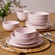 thumbnail image 4 of Vajilla Gibson Home Candy Skies 12 piezas platos y tazones rosa, 4 of 7