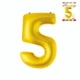 thumbnail image 1 of Globo papel metal dorado N5, 1 of 1