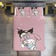 thumbnail image 3 of Kuromi & My Melody Duvet Cover Set 3 Piece Bedding Set Double Sided Printing Decorative Comforter Cover Set, 3 of 5