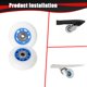 thumbnail image 2 of Rueda KAMIER 76 mm x 24 mm para Razor Ripstik Azul, 2 of 7