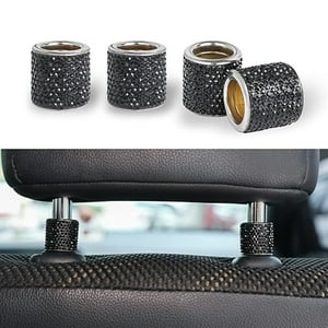 Veat00L - Decoración De Almohadillas Para Asientos De Automóviles, Decoración De 4 Almohadas Para Asientos De Automóviles, Accesorios Para Asientos Interiores De Automóviles De Diamantes Artificiales