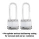 thumbnail image 4 of Lock Master Lock M1XTLJ, resistente, paquete de 2 unidades con llave, 4 of 6