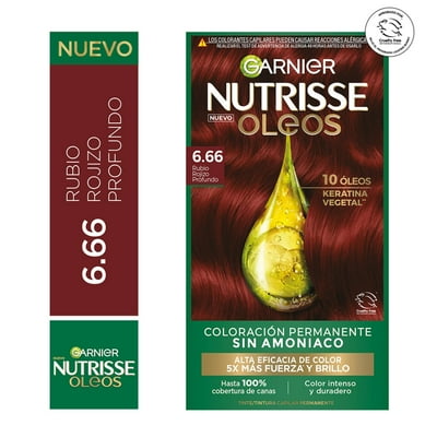 Tintura Cabello Oleos 6.66 Rubio Rojizo Profundo 1 Un Nutrisse