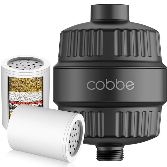 Filtro de ducha Cobbe 20 Stage para agua dura, negro mate