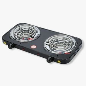 Line - Cocina Eléctrica 2 Platos 2000W Cocinilla Portátil Negro