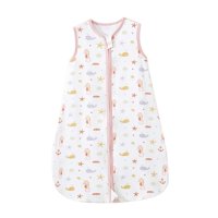 Kivara - Saquito Dormir Bebe Tog 0,5 Algodon Ultraliviano Ballenitas Rosa M