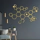 thumbnail image 3 of 6pcs Mirror Wall Stickers, Hexagon Mirror Wall Decal, Decorative Hexagonal Acrylic Wall Sheet, Art DIY Decor, Home Living Room Bedroom Sofa TV Background Wall Decoration, 3 of 5