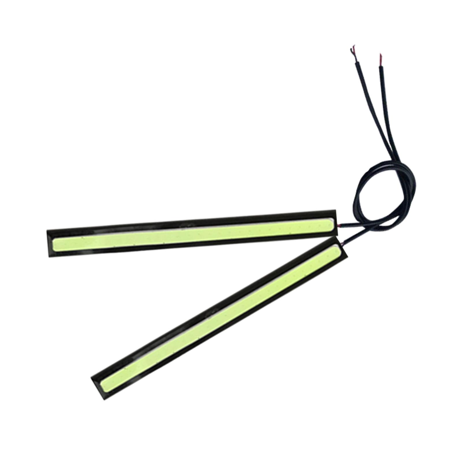 Magideal - Lámpara Para Correr Cob, Iluminación De Conducción De 17Cm Y 12V, Luz Cob Para Bicicleta, Luces De Circulación Diurna Universales Para Motocicletas Rv Luz Azul Hielo