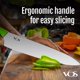 thumbnail image 4 of Cuchillo de Chef Vos 20 cm Cerámico Verde con Funda, 4 of 9