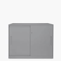 Form Office - Gabinete Oficina Medio Metálico Con Puertas Gris Claro