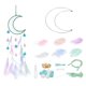 thumbnail image 1 of Uxcell DIY Atrapasueños, Suministros para Hacer Atrapasueños de Luna, Kit de Atrapasueños Hecho a Mano con Plumas, Pompones y Cuentas para Decoración de Pared, Verde, 1 of 6