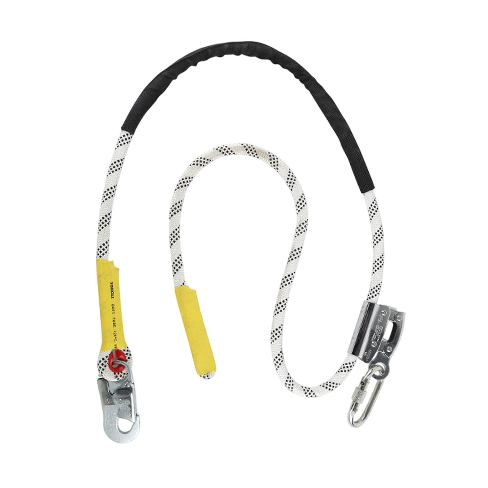 Magideal - Cordón De Posicionamiento Para Arboristas, Correa De Posicionamiento, Resistente, Ajustable Con Gancho De Presión De Acero Para Equipos De Construcció 2 Metros