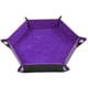 thumbnail image 2 of Bandeja De Dados Caja De Almacenamiento De Cuero Plegable Soporte De Almacenamiento De Escritorio Morado, 2 of 5