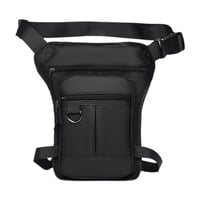 Ioensy - Bolsa De Pierna Para Motocicleta, Moderna Y Deportiva, Ideal Para Viajes Al Aire Libre, Color Negro