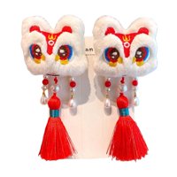 Bothyi - Pinzas Para El Pelo De Año Nuevo Chino, Pinzas Para El Pelo De León Para Mujeres Y Niñas, Estilo Festival De Primavera B