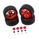 thumbnail image 4 of Kit De Ruedas Y Neumáticos RC, Accesorios De Actualización, Neumáticos De Goma RC Para 144001 1:10 1/14, Color Rojo, 4 of 5