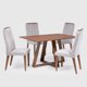 thumbnail image 1 of Comedor Avena 135 Cm + 4 Sillas Megan Gris, 1 of 13