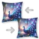 thumbnail image 2 of Pavo Real Fundas de almohada de terciopelo con tema, regalos de funda de almohada, decoración para el hogar, cojín de lanzar, regalo de cumpleaños para fans y parejas.50*50cm., 2 of 6