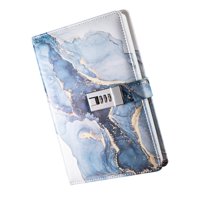 Bothyi - Diario Con Candado Personal A5 De Piel Sintética, Cuaderno Con Cierre, Para Niños, Color Azul Oscuro