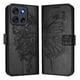 thumbnail image 2 of Funda cartera mariposa para Motorola Moto G56 con soporte y ranuras para tarjetas Negro, 2 of 5