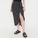 thumbnail image 2 of Falda Mujer Midi Recojida Negra Puntos Blancos Corona, 2 of 5